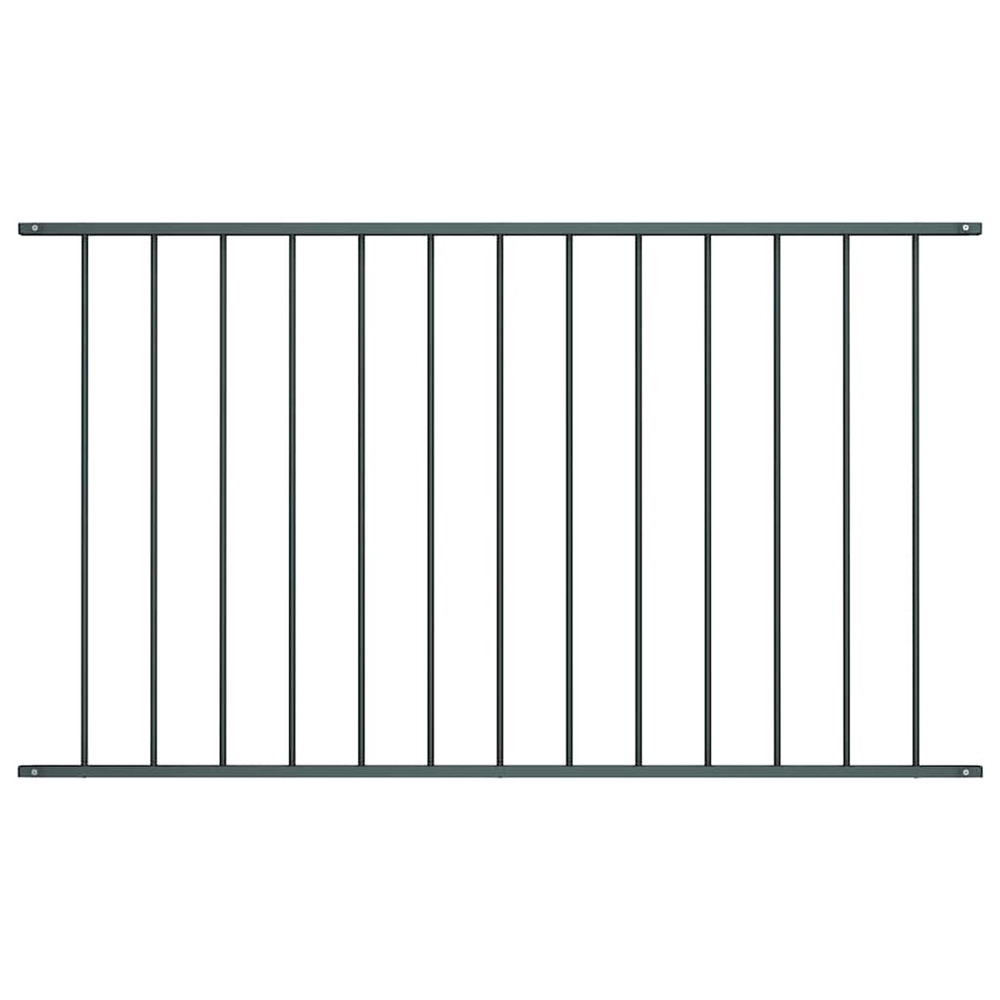 Panneau de clôture en acier thermolaqué 1,63 x 1,25 m anthracite