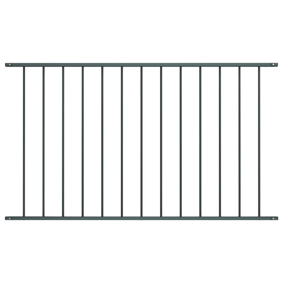 Panneau de clôture en acier thermolaqué 1,63 x 1,25 m anthracite