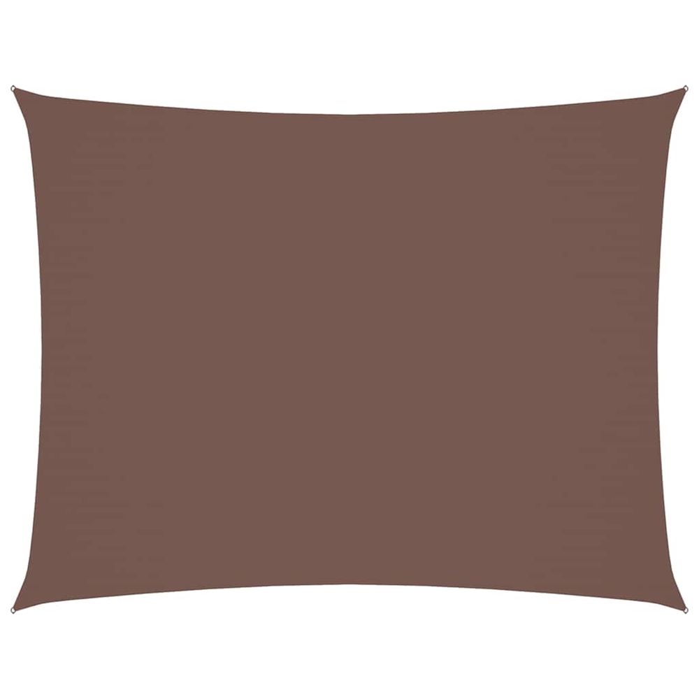 Voile de parasol tissu oxford rectangulaire 2x3,5 m marron