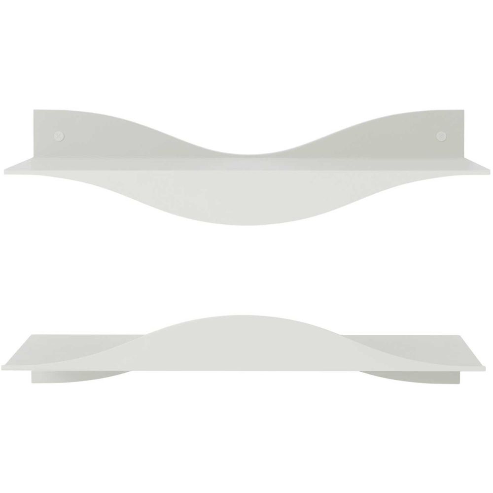 Etagères murales en acier surf (lot de 2) sable
