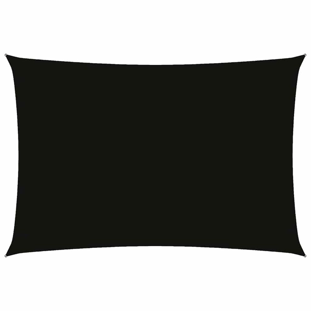 Voile de parasol tissu oxford rectangulaire 3x5 m noir