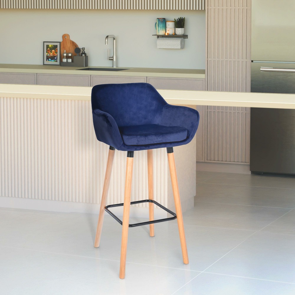 Tabouret de bar grant velours
