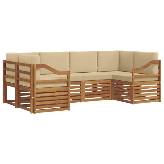 Ensemble de canapés d'extérieur 6 pc naturel