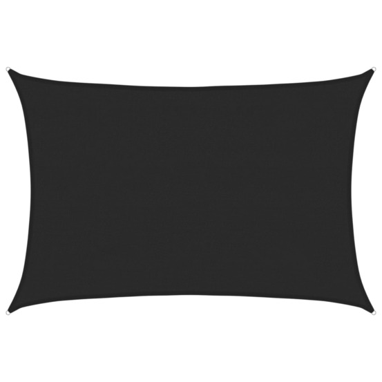Voile d'ombrage 160 g/m² noir 4x5 m pehd