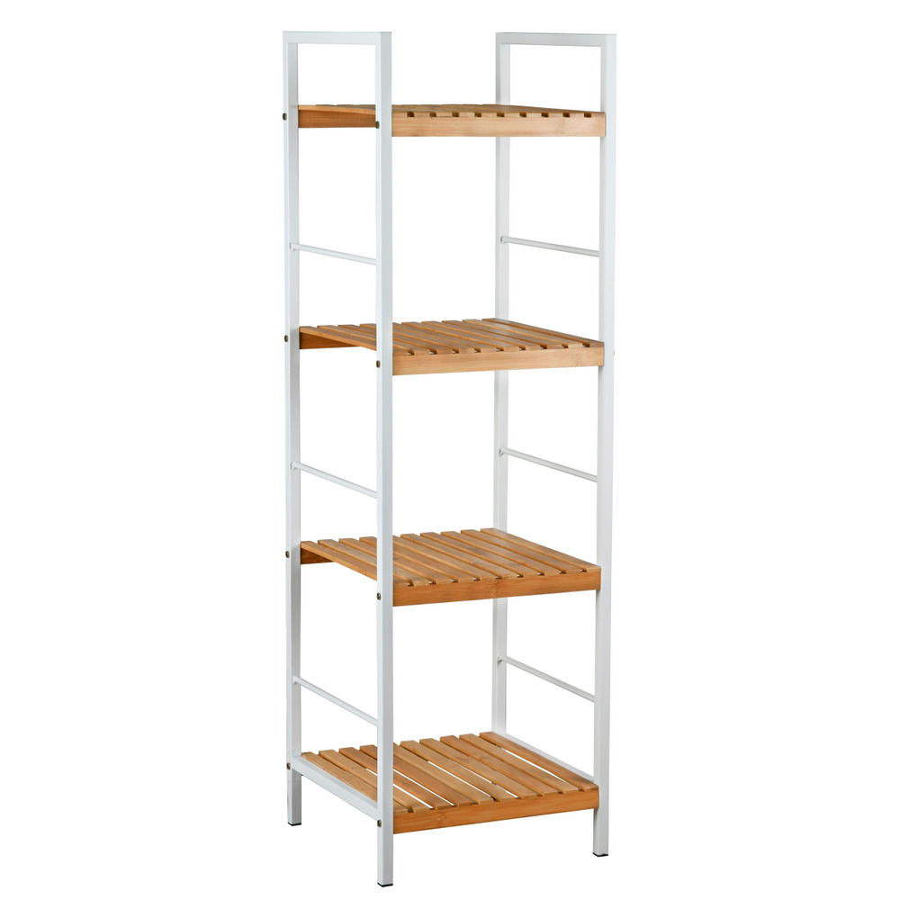 Étagère en métal et bambou ajouré moyen