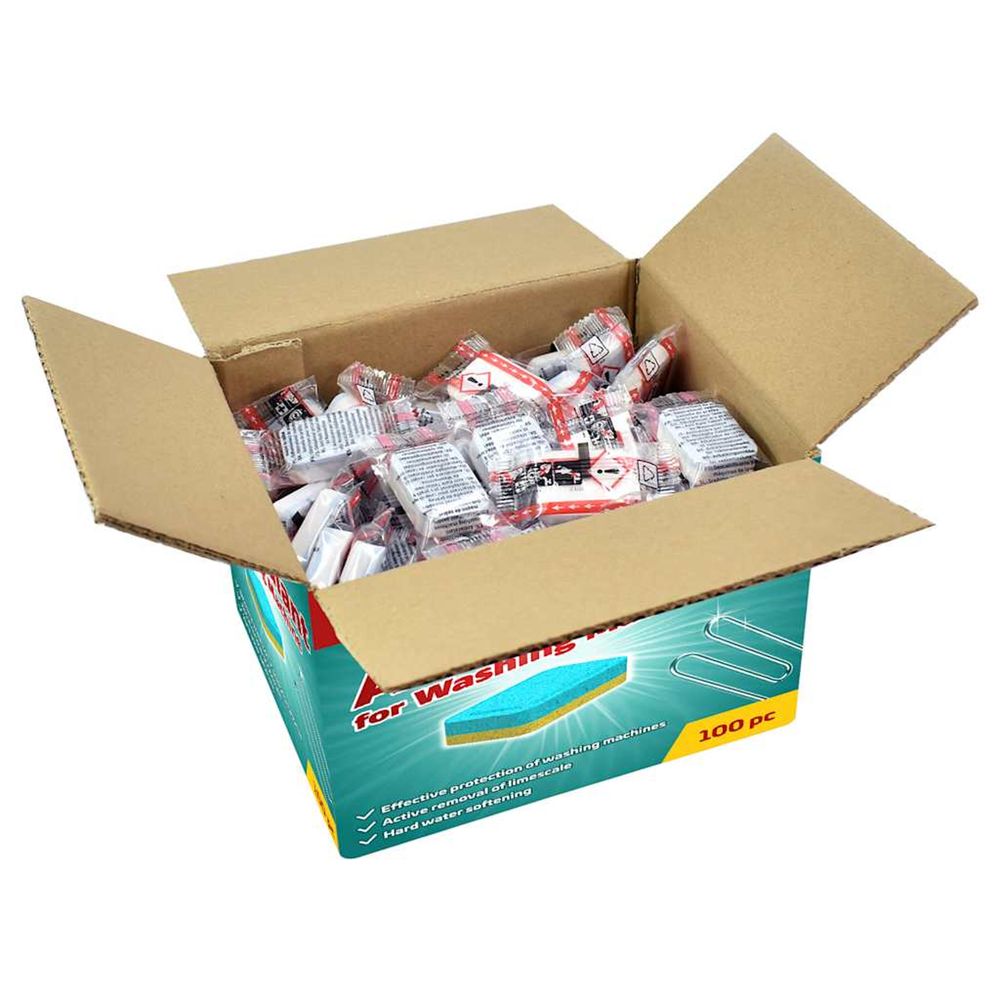 Détergent détartrant en tablette pour lave-linge 100 pcs