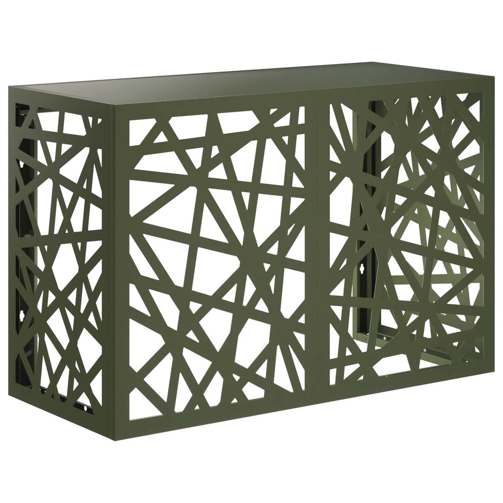 Housse de climatiseur vert olive 90 x 40 x 60 cm acier