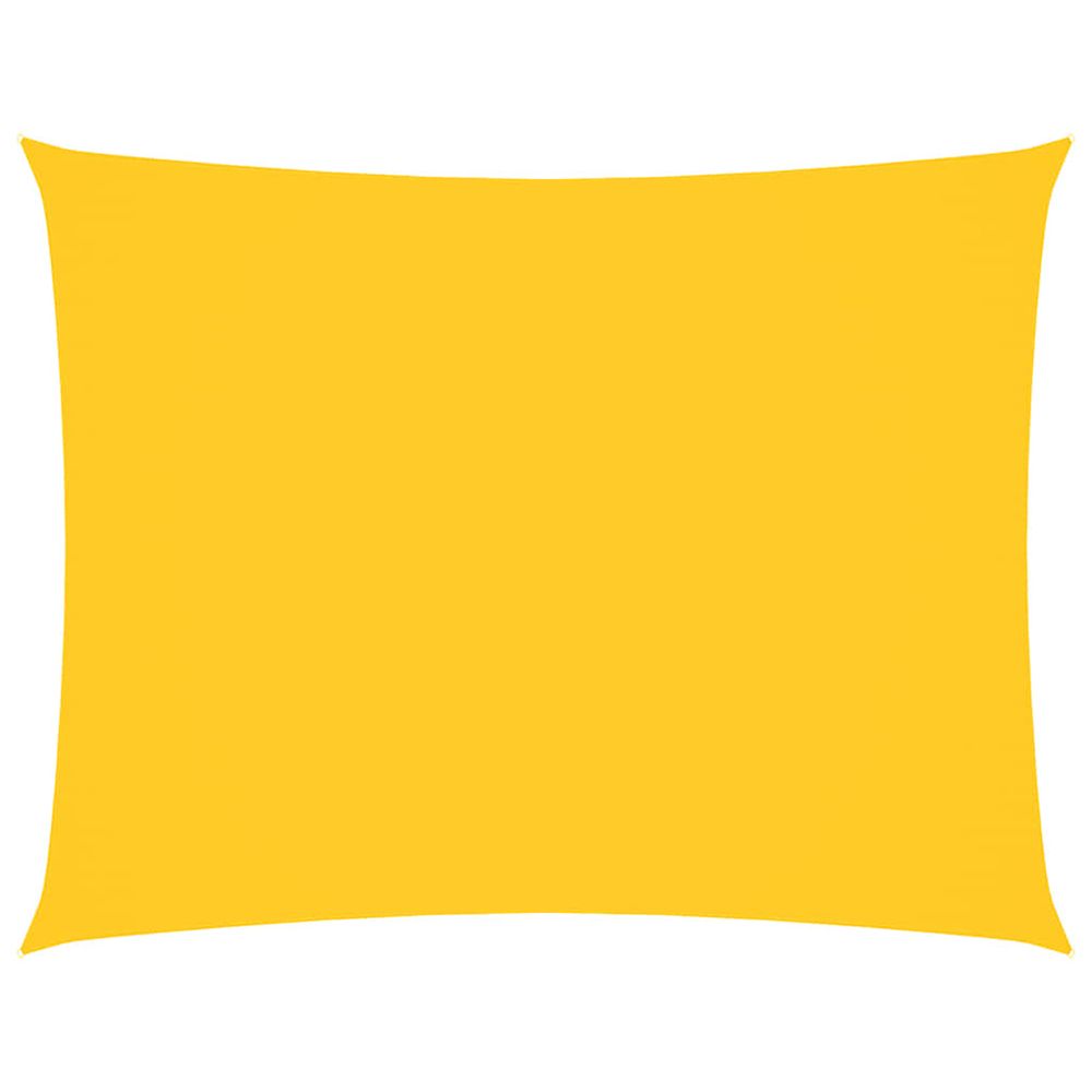 Voile de parasol tissu oxford rectangulaire 2x4 m jaune