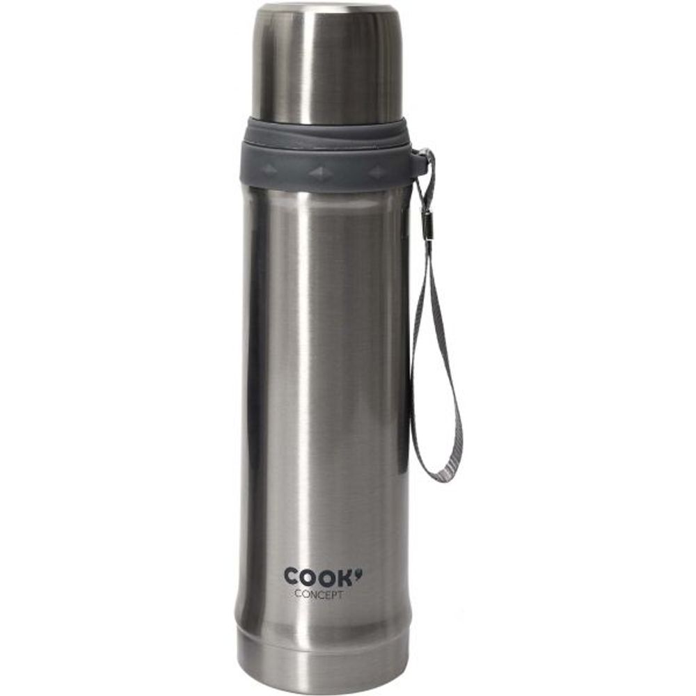 Bouteille de transport isotherme 50 cl planet gris