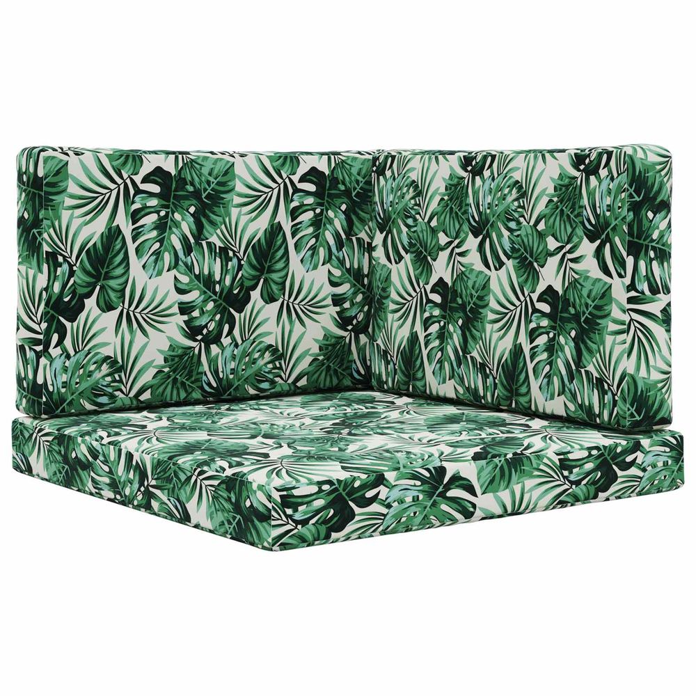 Coussin de canapé d'extérieur polyester motif feuilles