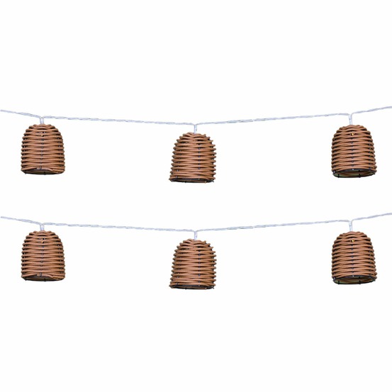 2 guirlandes solaire formentera 10 ampoules 3.8m