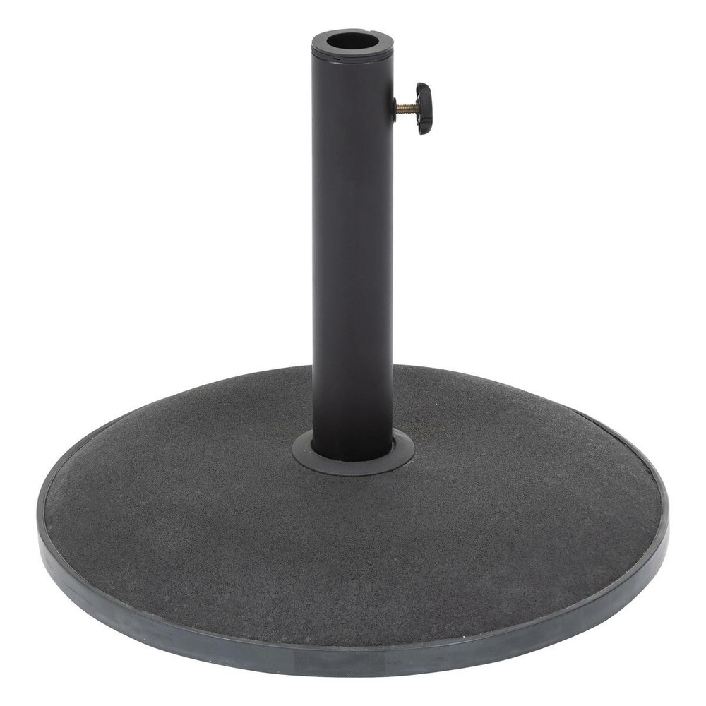 Pied de parasol rond noir