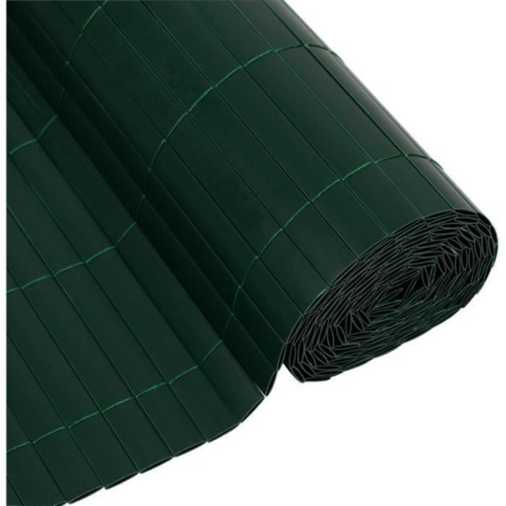 Canisse pvc double face - - 1 x 3 m - 1600 g/m² - occultant 4/5 - anti-uv - vert