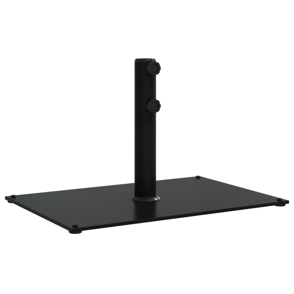 Base de parasol pour mâts ø32/38/48 mm 15 kg rectangulaire