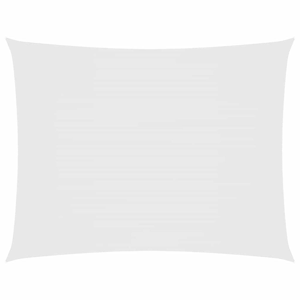 Voile de parasol tissu oxford rectangulaire 3x6 m blanc