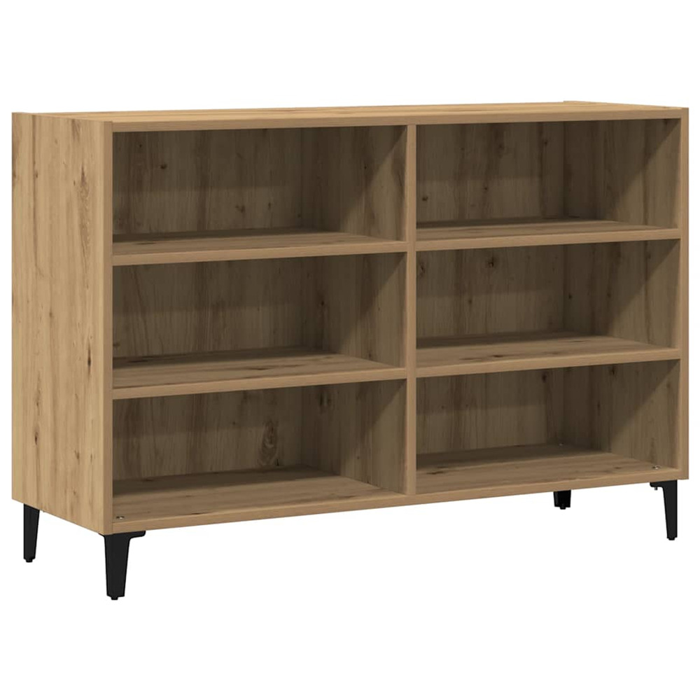 Buffet chêne artisanal 103,5x35x70 cm bois d'ingénierie