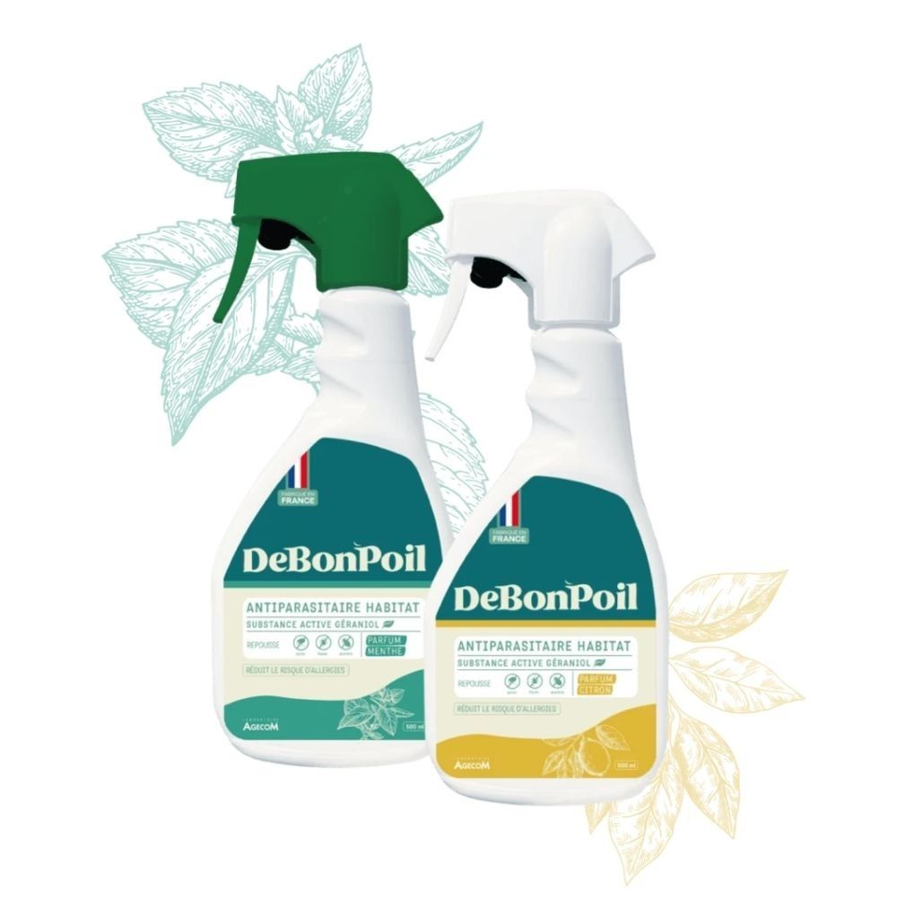 Spray antiparasitaire habitat debonpoil au géraniol 500 ml