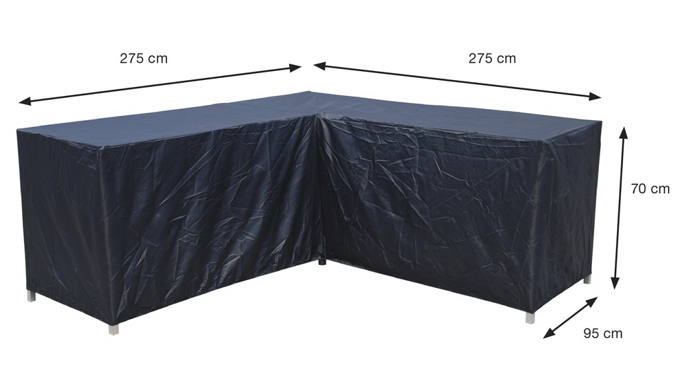 Housse en l pour salon d'extérieur coverit - 275/275x95xh70 cm