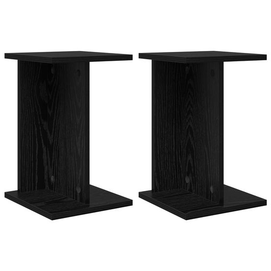 Support de plante 2 pièces chêne noir 25 x 25,5 x 40,5 cm