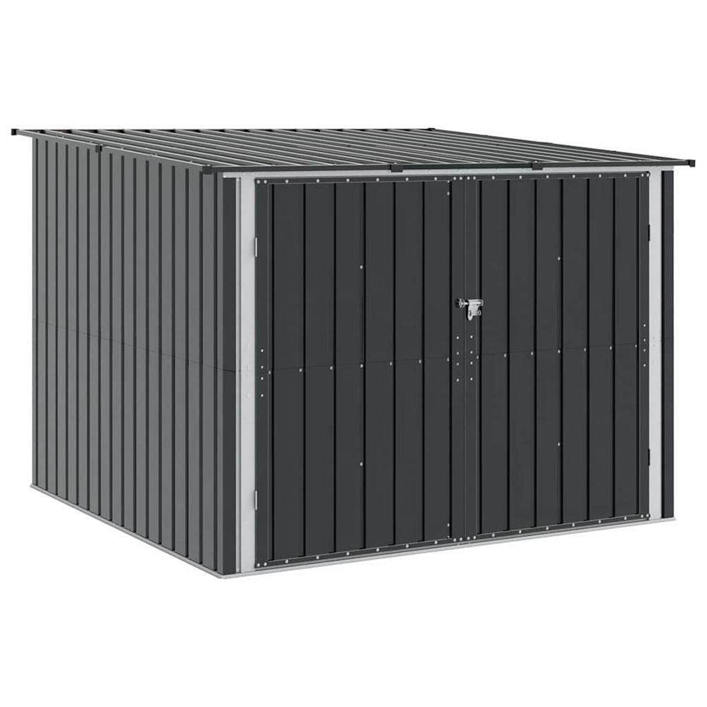 Abri de vélo 3 pc anthracite 216 x 207 x 158 cm métал