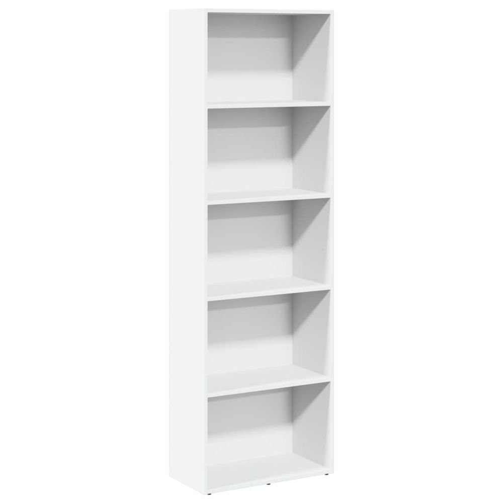 Bibliothèque blanc 60x30x189 cm bois d'ingénierie