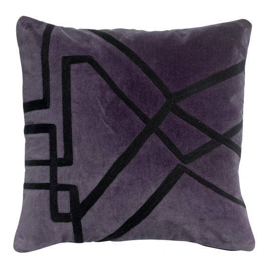 Coussin fara brodé raisin 45 x 45 cm