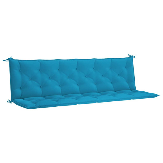 Coussin de banc de jardin bleu clair tissu oxford