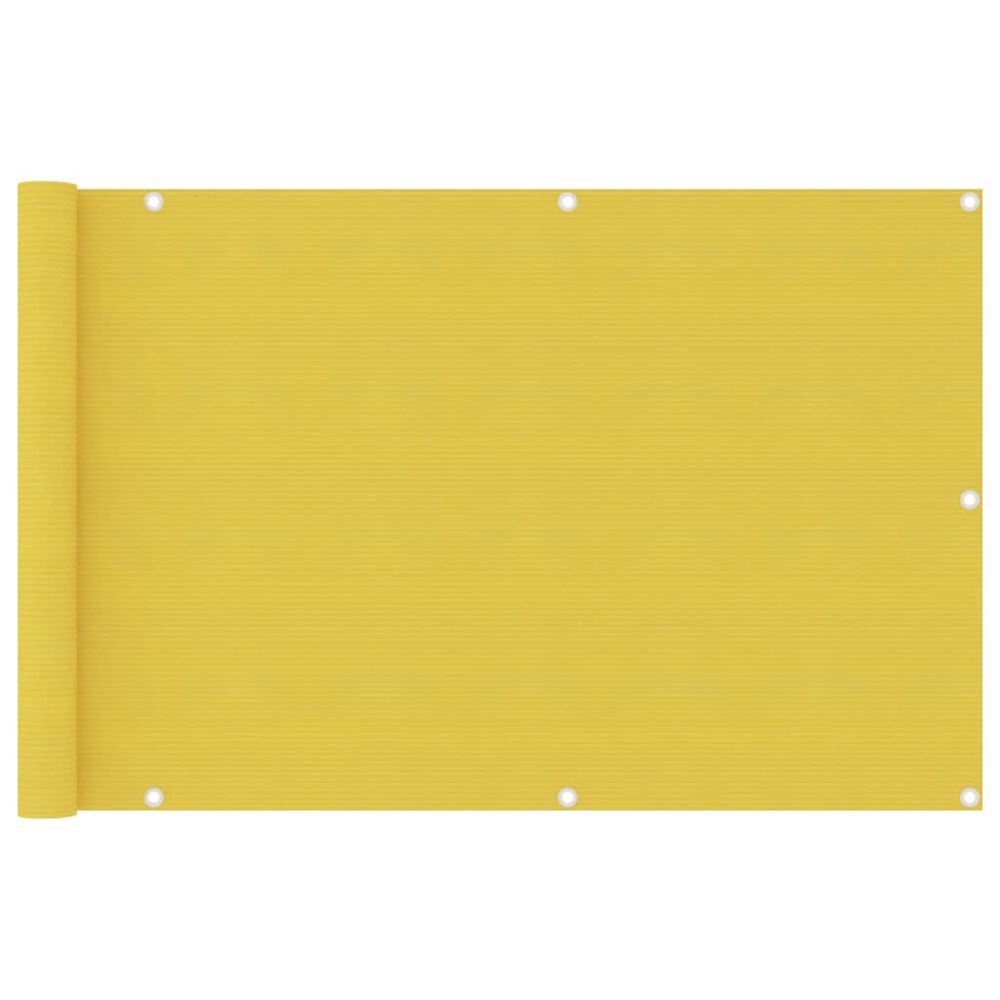 Écran de balcon jaune 90x400 cm pehd