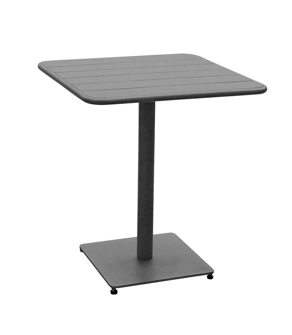 Table de jardin carrée phuket graphite