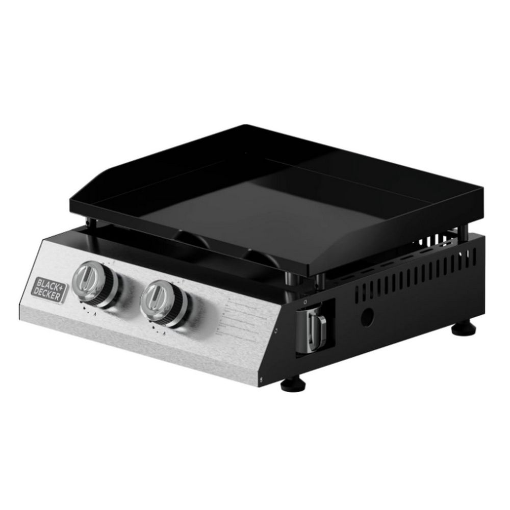 Plancha gaz 4900w plaque acier 45×36cm - bxop4900f