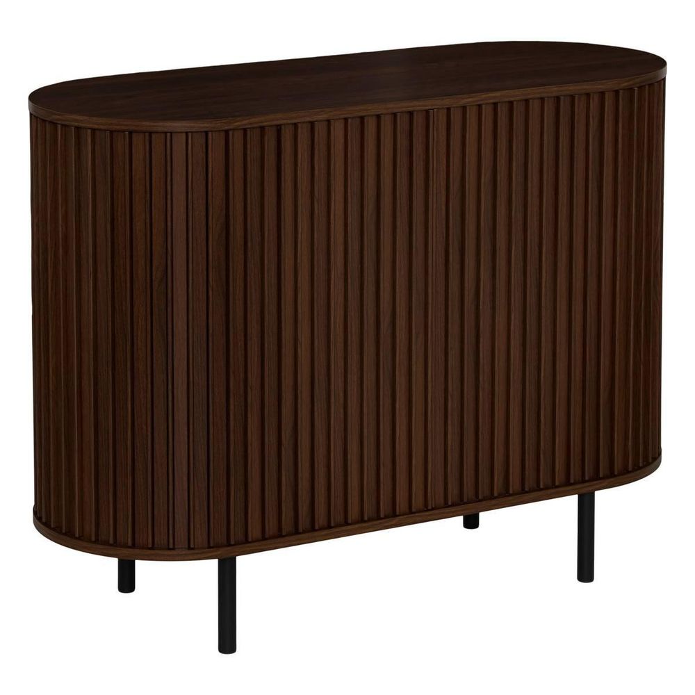 Buffet 2 portes effet noyer 