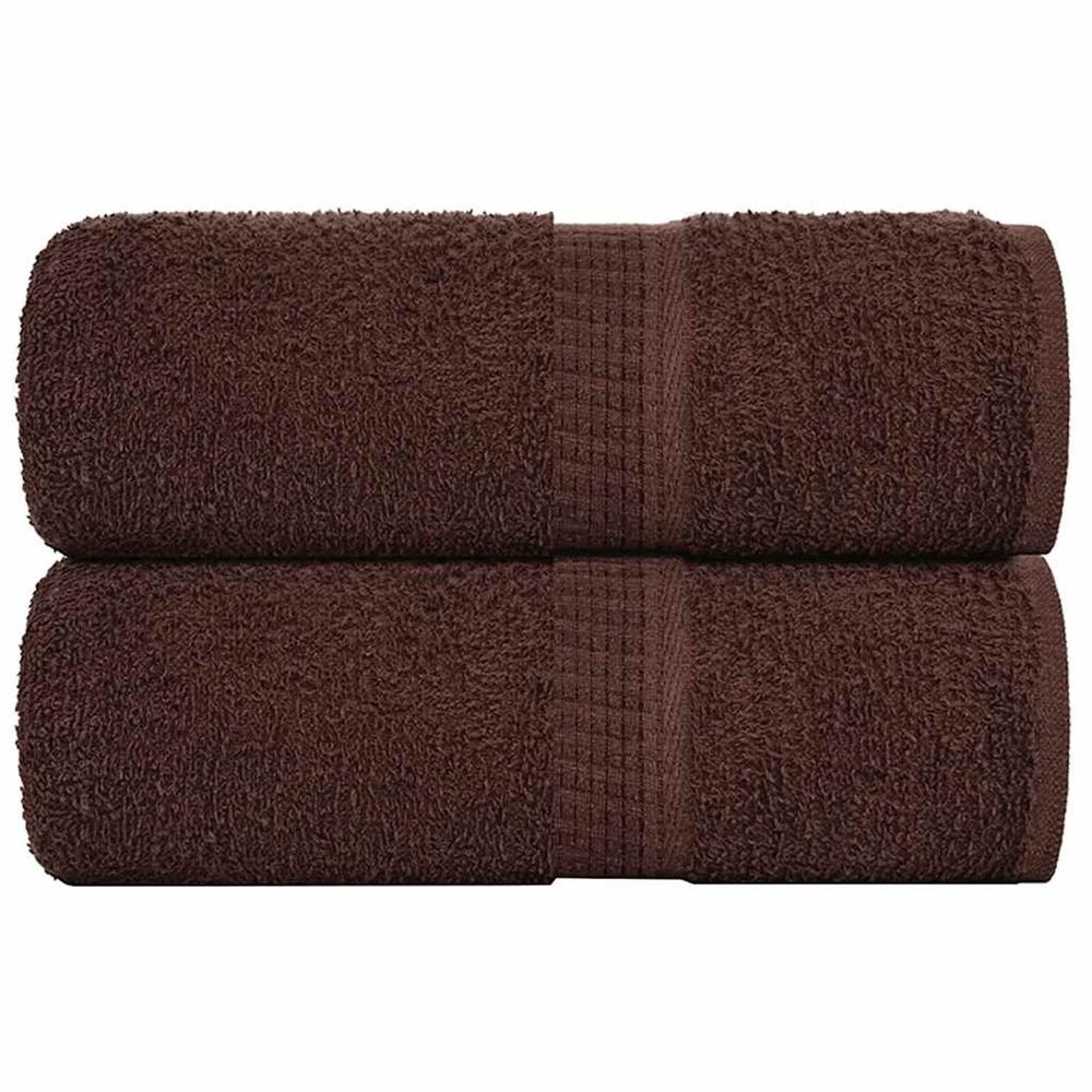 Serviettes d'invité frogn 2 pcs marron 30x50 cm 360 g/m²
