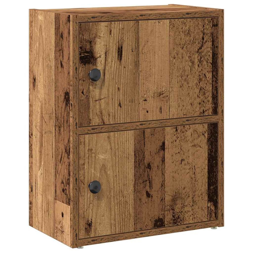 Bibliothèque vieux bois 40x24x52 cm bois d'ingénierie