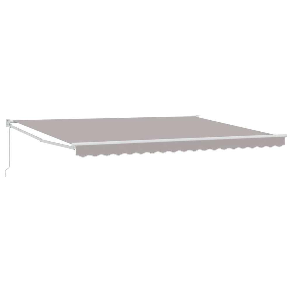 Auvent rétractable gris clair 4 x 2 m