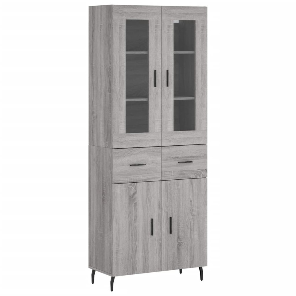 Buffet bahut commode armoire meuble de rangement organisateur cuisine salle de séjour salon haut sonoma 69,5 x 34 x 180 cm bo