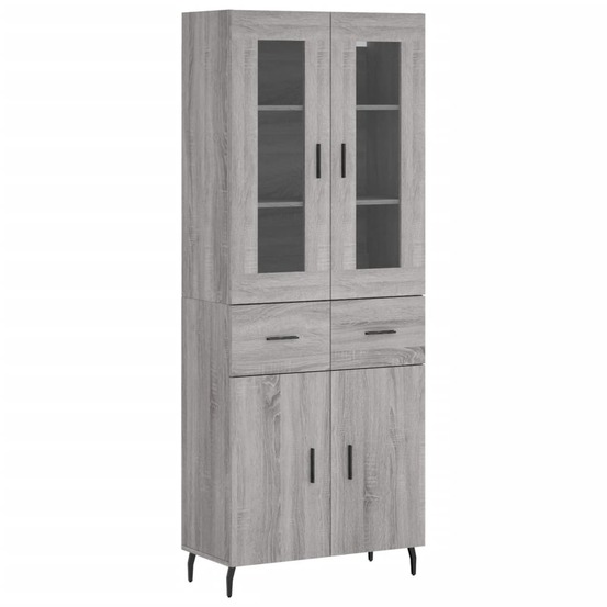Buffet bahut commode armoire meuble de rangement organisateur cuisine salle de séjour salon haut sonoma 69,5 x 34 x 180 cm bo
