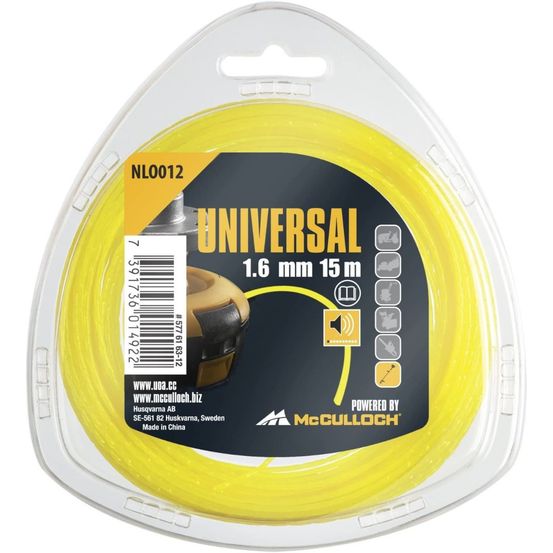 Fil de coupe-herbe en nylon 1.6mm x 15m nlo012