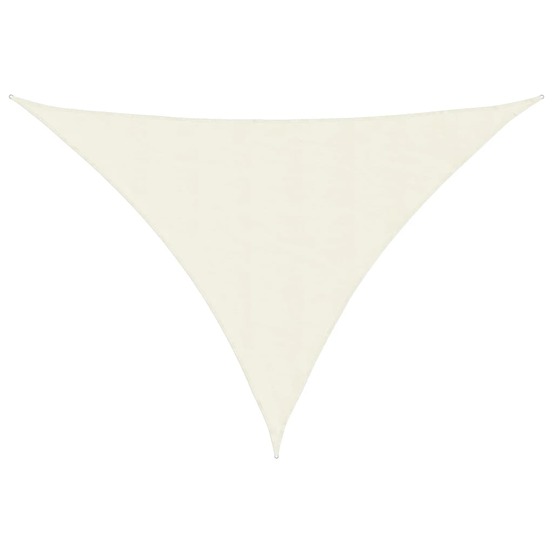 Voile de parasol tissu oxford triangulaire 4x5x5 m crème