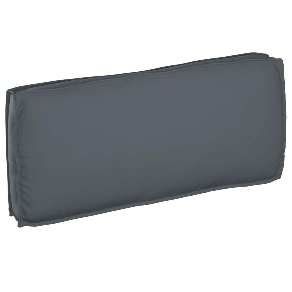 Coussin tissu oxford anthracite 120 x 50 x 12 cm