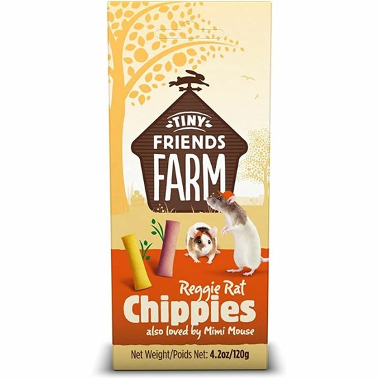 Friandises pour rats et souris chippies - tiny friends farm supreme 120 g