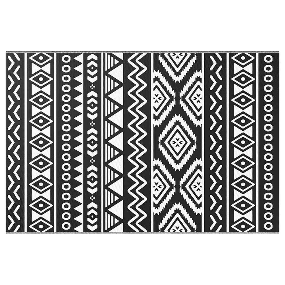 Tapis d'extérieur arakil noir 120x180 cm pp