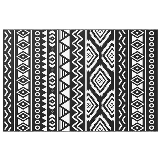 Tapis d'extérieur arakil noir 120x180 cm pp