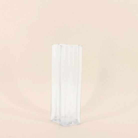 Vase en verre forme organique, h30cm