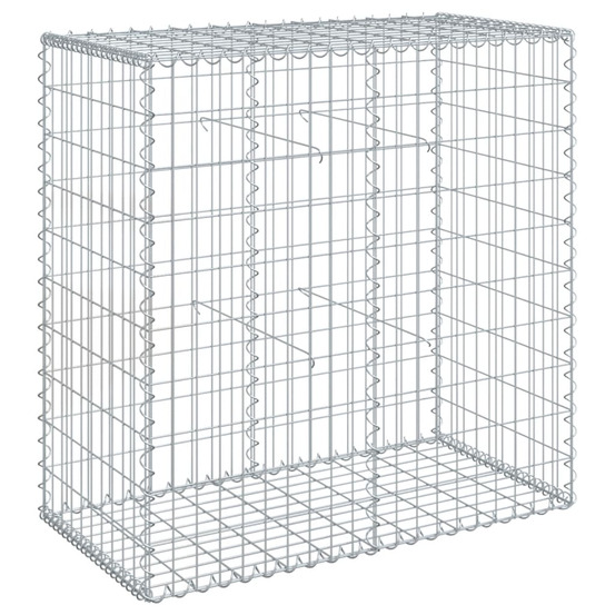 Panier gabion avec couvercle 100x50x100 cm fer galvanisé