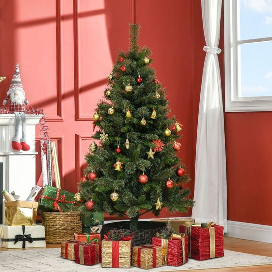 Sapin de noël artificiel en pvc vert 150 cm