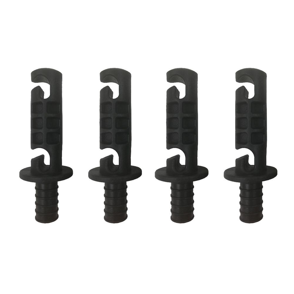 Lot de 4 capuchons de maintien universels pour filet de trampoline ø25 mm