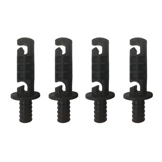 Lot de 4 capuchons de maintien universels pour filet de trampoline ø25 mm