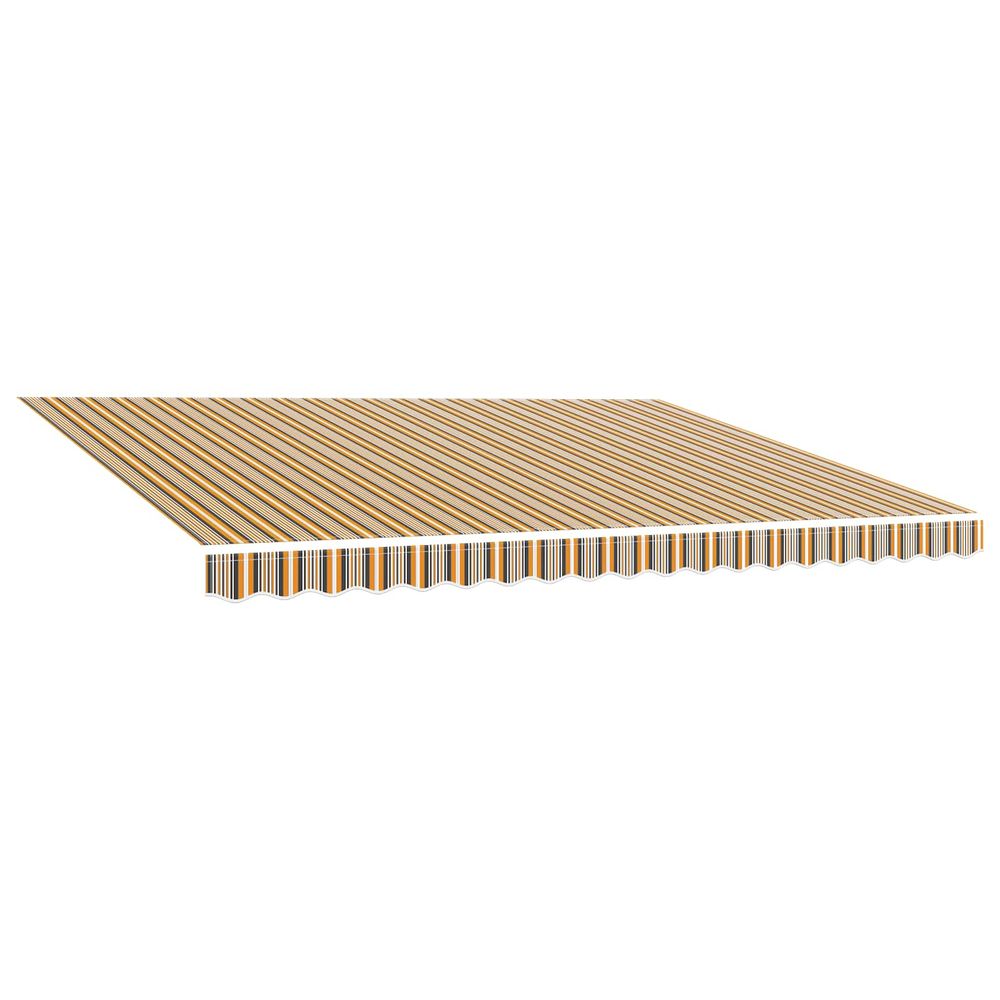 Tissu de remplacement pour auvent multicolore 600x350 cm