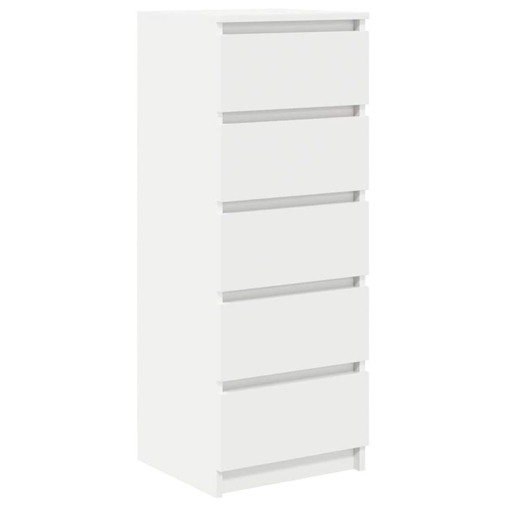 Buffet avec tiroirs blanc 37,5x35x99 cm bois d'ingénierie