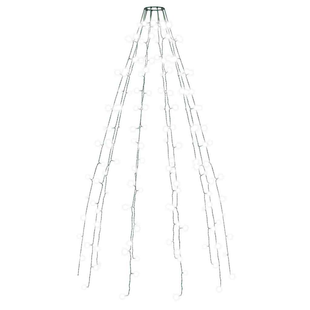 Guirlande lumineuse d'arbre de noël 150 led blanc froid 150 cm